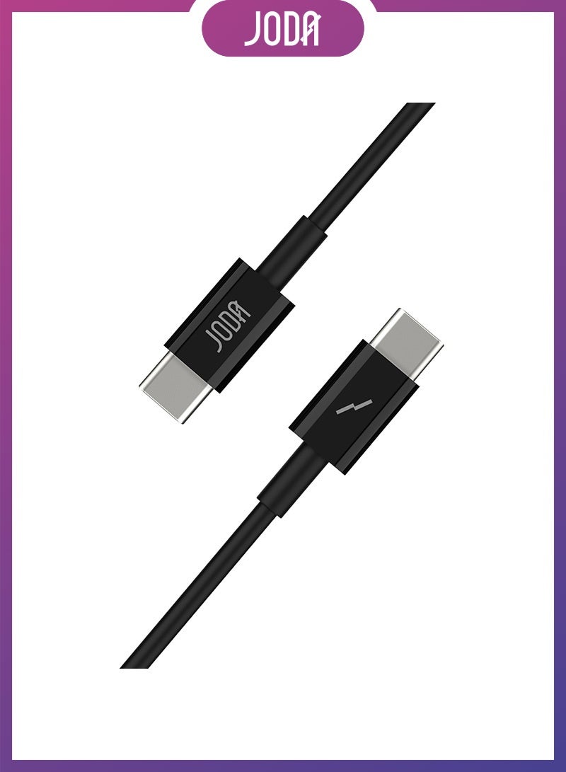 جودا كيبل C to C 60W نايلون مجدول 1 متر  أسود  – 🔌 شحن سريع 60 واط ⚡ – ، كابل شحن سريع 60 واط ⚡، كابل نايلون مجدول 💪، شحن سريع آمن 🛡️، كابل شحن للأجهزة الذكية 📱، شاحن متين 🔧، كابل شحن طويل العمر 🔋، شاحن جودا 🖤، شاحن كيبل سي 🔌، شحن فائق السرعة ⚡، كابل 1 متر 📏، شاحن للأيفون والاندرويد 📱🔋، كابل شحن قوي ومرن 💯. - Image 5