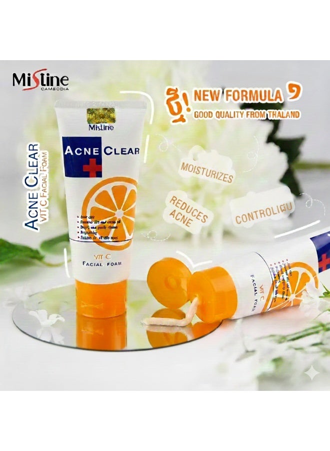 ميستين ميستاين غسول الوجه التايلاندي بفيتامين سي، علاج حب الشباب، 85 غرام - Image 4