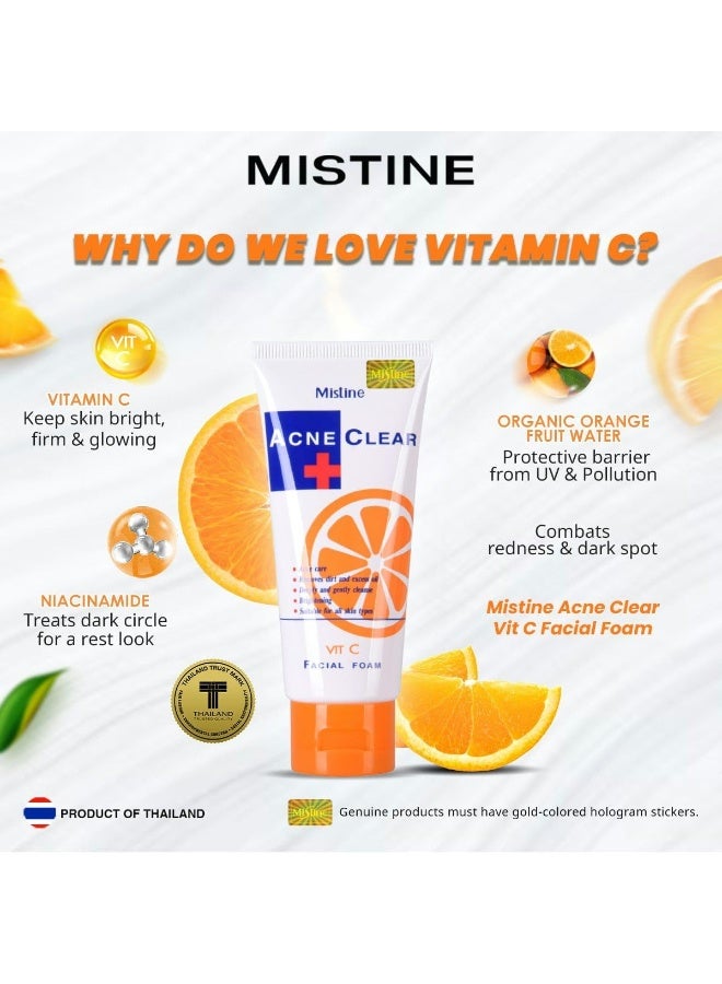 ميستين ميستاين غسول الوجه التايلاندي بفيتامين سي، علاج حب الشباب، 85 غرام - Image 5