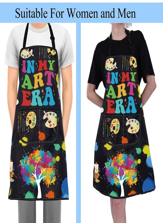 BNQL Artist Apron with Pockets Artist Painters Gifts Art Lover Gifts for Art Teacher Gifts In My Art Era Gifts Art Painting Apron (In My Art Era APRON) - Image 4