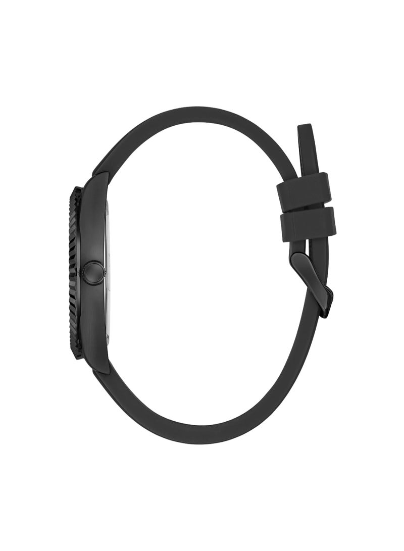 GUESS Mens Black Silicone Strap Day/Date Watch - GW0335G1 - Image 4