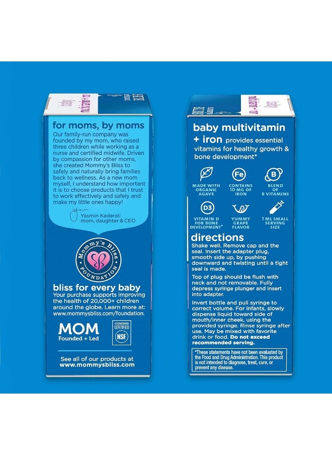 Mommy's Bliss Baby Multivitamin + Iron  - Image 4
