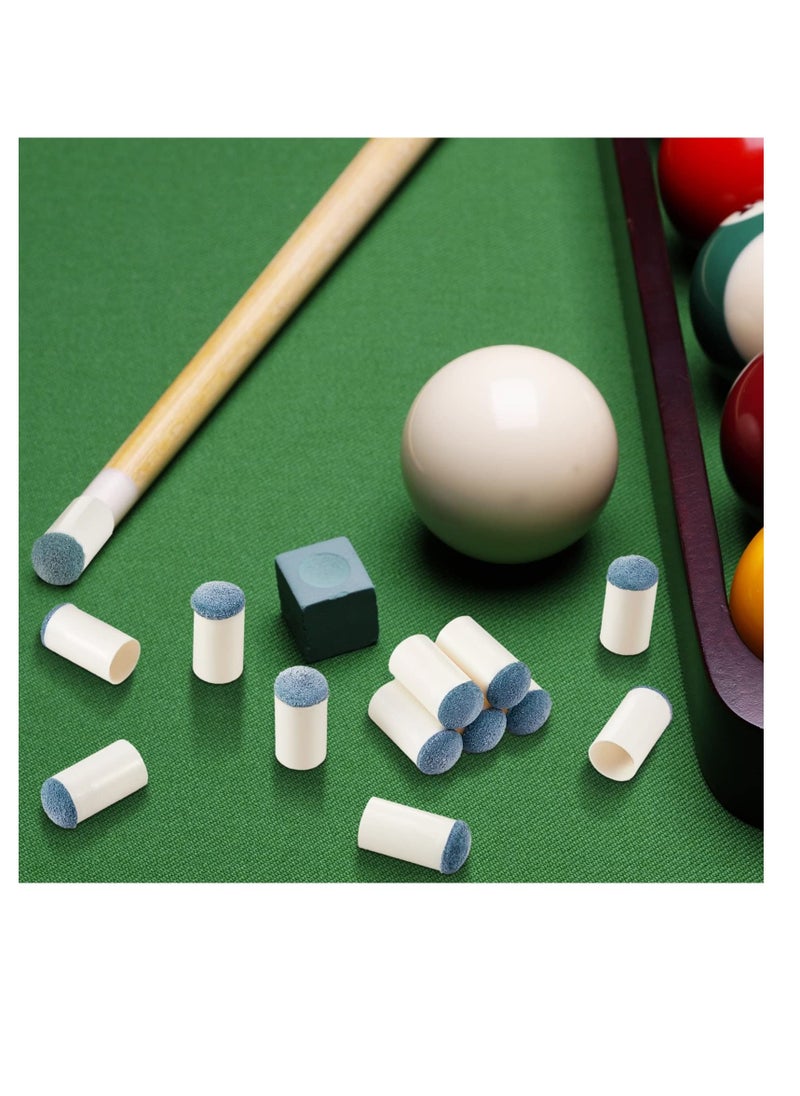 Excefore - Billiard Cue Tips, 100 Pcs Billiard Cue Tips Replacement, Pool Cue Tips, Non-Slip Pool Cue Head Replacements, for 9mm, 10mm, 12mm, and 13mm Cue Tips - Image 1