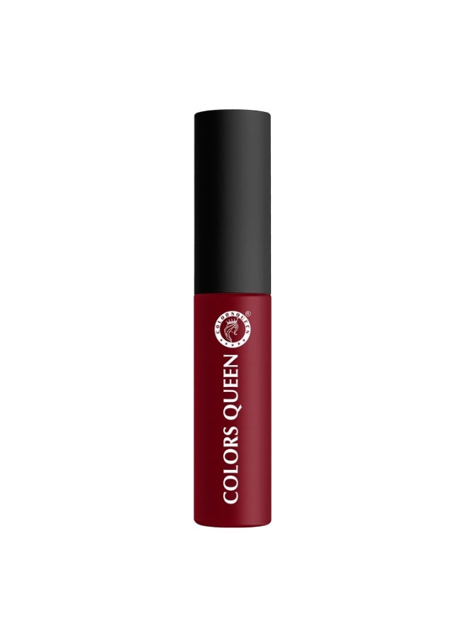 Colors Queen Mellow Matte Lip Cream, Long Wear Liquid Matte Lipstick, Velvety Soft Finish, Weightless Formula, Long Lasting Lipstick, for Women (01- Red Velvet) 6ml - Image 2