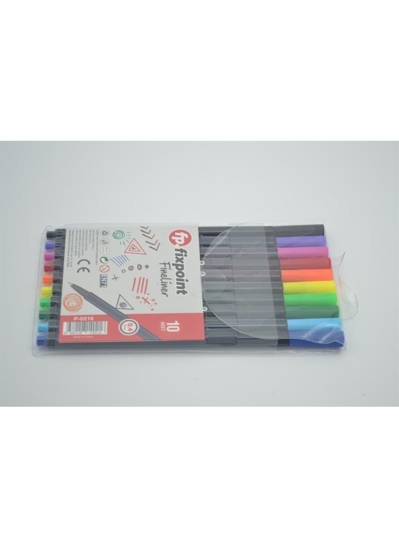 Fixpoint Fineliner Pen 0.4 mm 10 Pieces  - Image 2