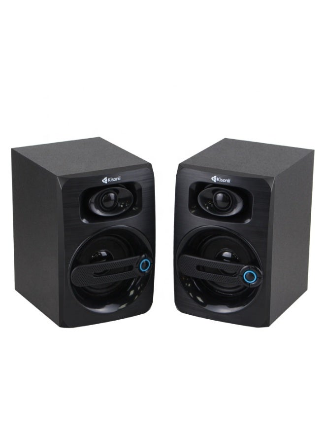 Kisonli T-010 USB 2.0 Multimedia Speaker Fashion Technology Happy life - Image 2