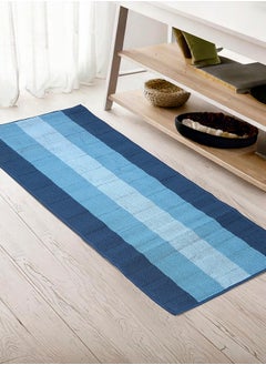 Status Contract Anti Slip Front Door Mat Living Room Rug for Entrance Doors|Polypropylene Floor Mat for Home|Essential Small Rug for Office, Bedroom & Kitchen| (Blue), 57 X 140 Cm  - Image 1