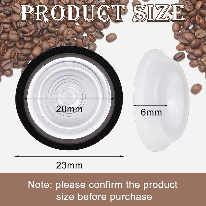 Tondiamo Tondiamo 22 Pcs PE Valve Filter Set Replacement Valves for Coffee Canisters with 2 Rubber Rings Degassing One Way Breather for Bean Container Bag Food Bags - Image 2
