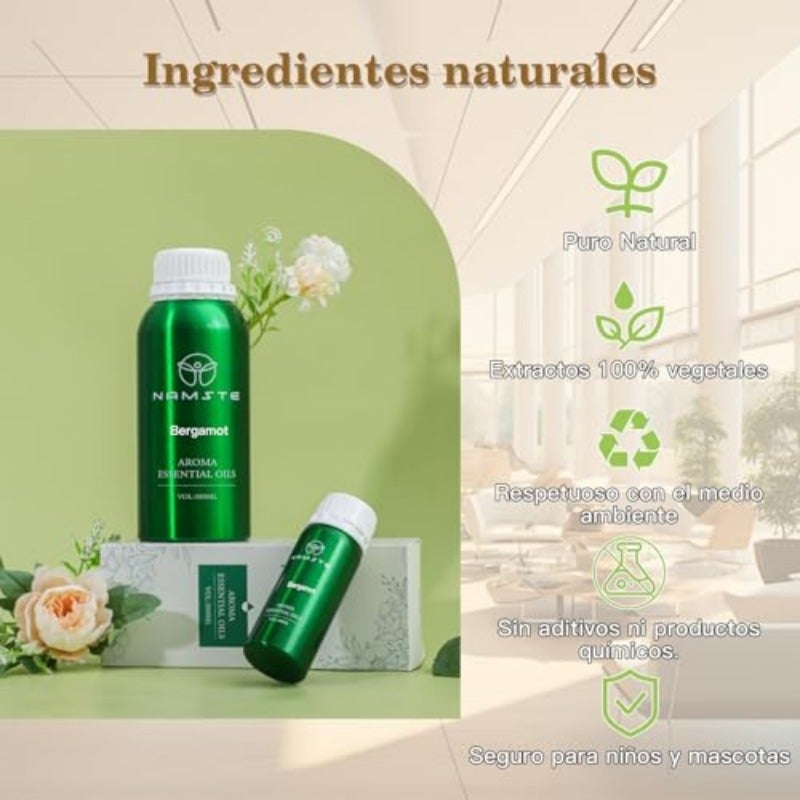 زيت عطري أساسي برائحة البرغاموت بسعة 3.38 أونصة سائلة - زيوت طبيعية ونقية 100% للمرشحات وتقرير الأيروفيا للاسترخاء والنوم - Image 2