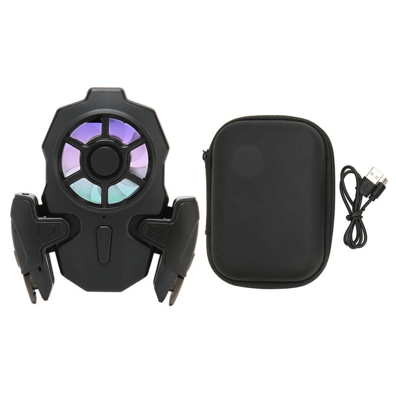 AK03 Mobile Game Controller 67-88mm Compatible Mobile Phone Gaming Controller - Folding Stretching Device Cooling Fan for Mobile Phone - Image 1