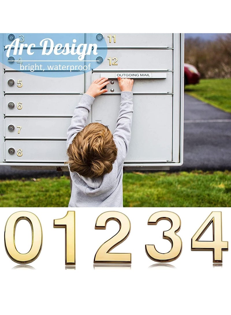 Self Adhesive 3D House Door Number Waterproof Mailbox Sticker Number for House Apartment Mailbox Hotel Office Number 8 - Image 5