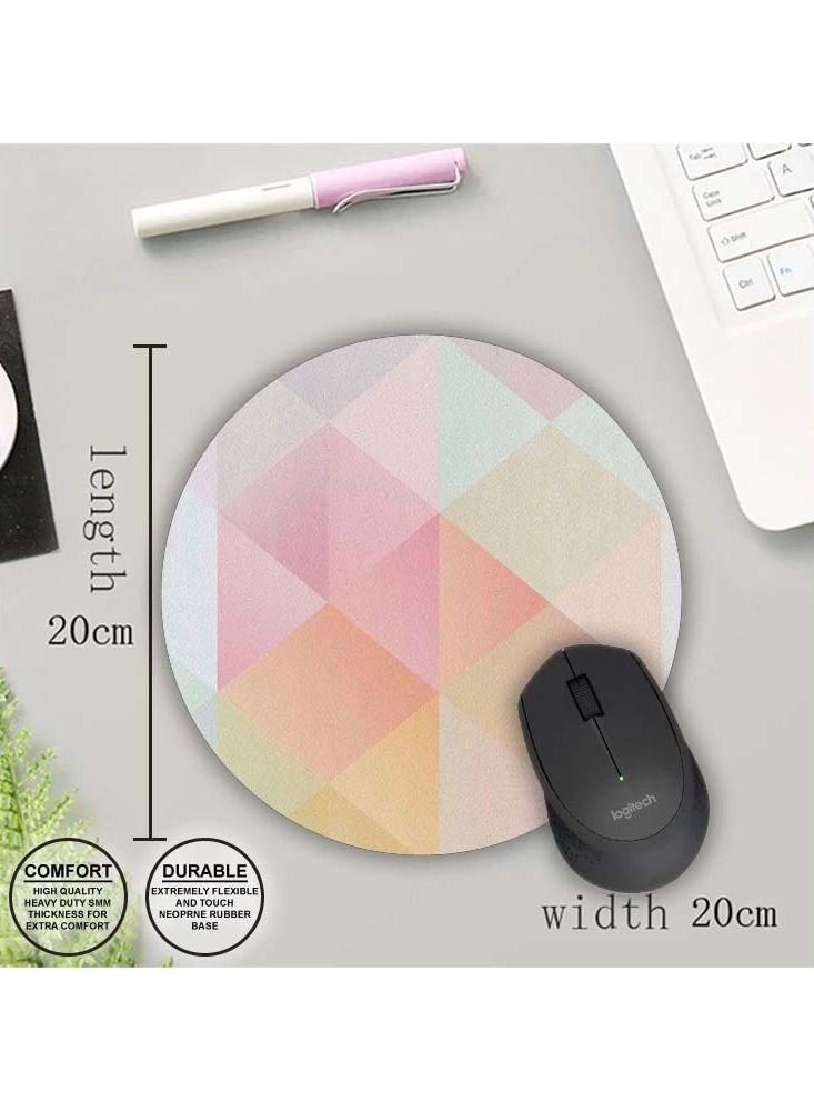 Protective Printed Mouse Pad Round - Image 1