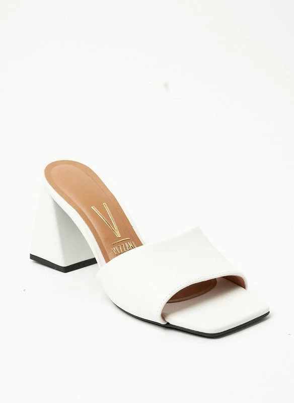 فيزانو صنادل بكعب متوسط للنساء - صنادل بكعب مفتوح من الخلف للبنات مع رباط للكاحل