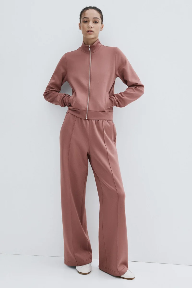 اتش اند ام بنطلون سهل الارتداء بكسرات أمامية