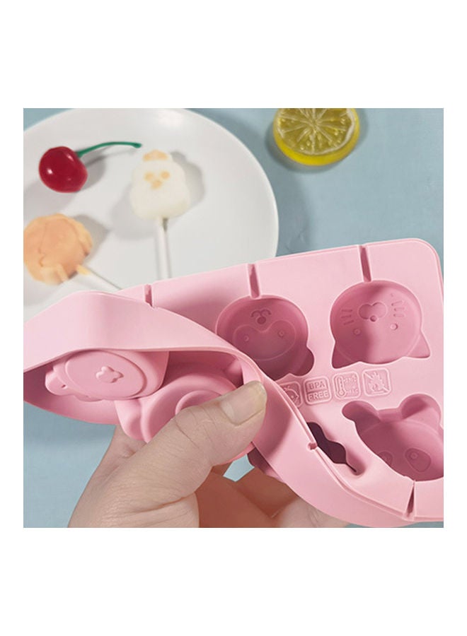 NIBEMINENT Non-Stick Silicone Flexible Chocolate Mold Pink - Image 2