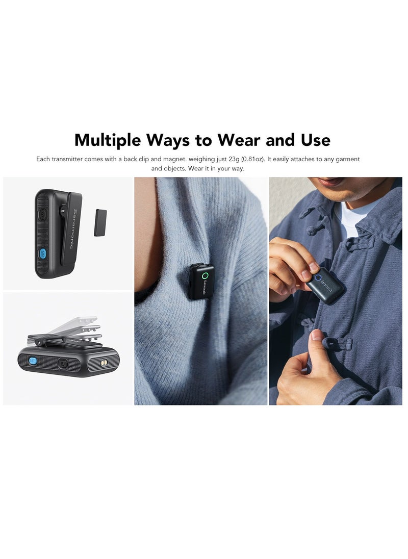Saramonic - Saramonics Blink 500 B2+ 4-In-1 Wireless Microphone System for android and IOS perfect for live streaming, vlogging, mobile journalism - Image 1