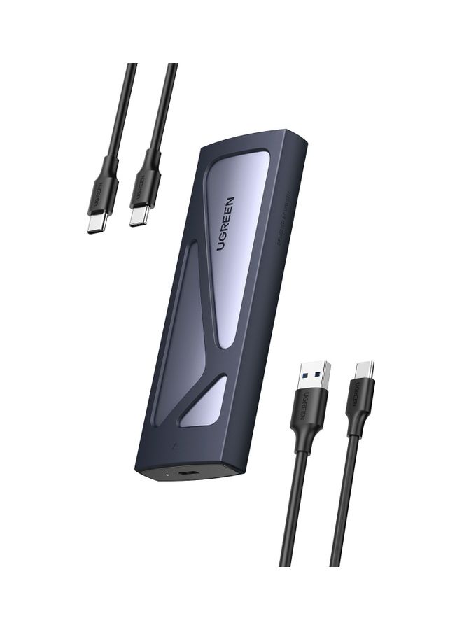 يو جرين يوجرين حاوية M.2 NVMe محول SSD و 10 Gbps USB C 3.2 Gen2 حاوية خارجية خالية من الأدوات وقارئ NVMe يدعم مفاتيح M و B&M وحجم 2230/2242/2260/2280 SSDs متوافق مع صاعقة 3 - Image 1