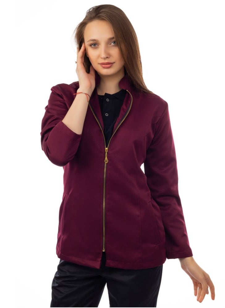 APEX Jacket  Sleeve Female Crimson Tergal G Zipper 