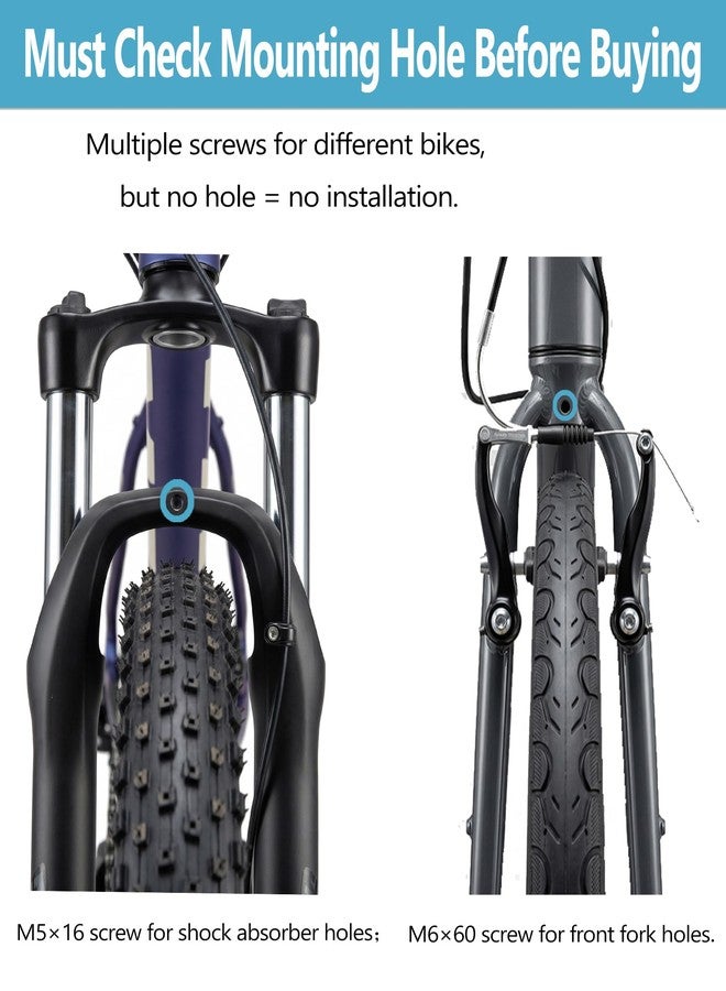 YONTUO Front Bike Basket Rack, Aluminum Bicycle Front Rack with Adjustable Struts, Compatible with Suspension Fork & Ebike for 26-29" Bikes, Includes Cargo Net - Image 5