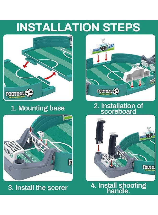 Mini Foosball Table Game for Kids Soccer Game Set Gifts Boys Toy Football Games Board for Indoor Sports Game Room Pinball Interactive Birthday Gift Toys for 3 4 5 6 7 8-12 Year Old Family Gatherings - Image 4