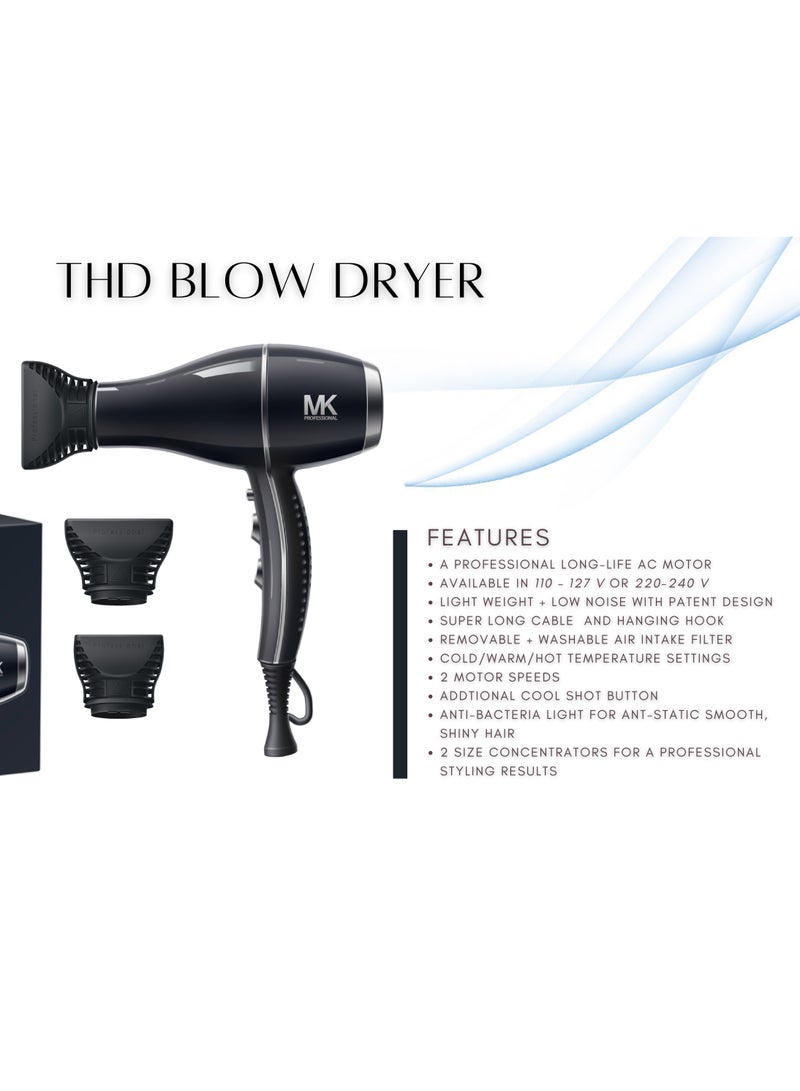 Majestic Keratin MK Professional Hair Dryer THD2300 - Image 4