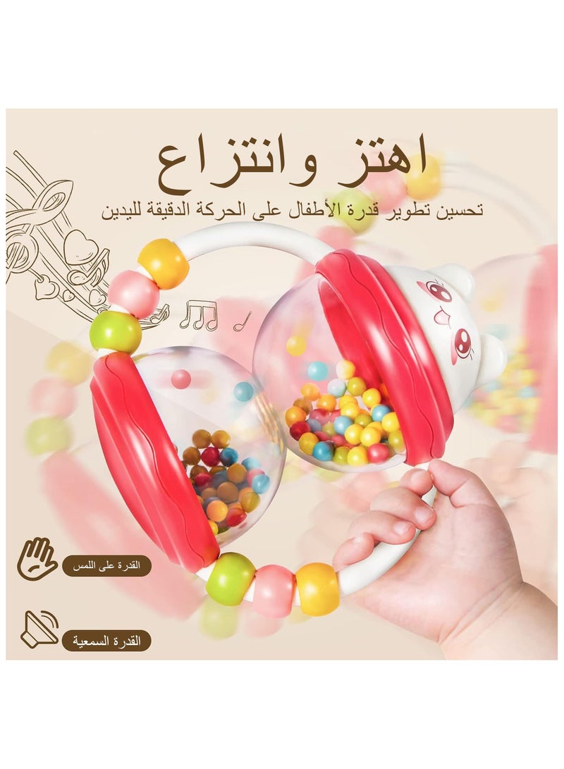 ELIKLIV 10PCS Baby Teething Set, Baby Teething Toys Set, Baby Teether Toy with Storage Box, Rattle Chew Toy for 0-9 Months Baby - Image 3