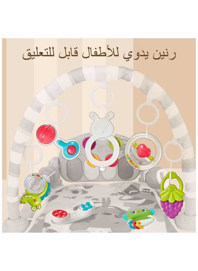 ELIKLIV 10PCS Baby Teething Set, Baby Teething Toys Set, Baby Teether Toy with Storage Box, Rattle Chew Toy for 0-9 Months Baby - Image 4