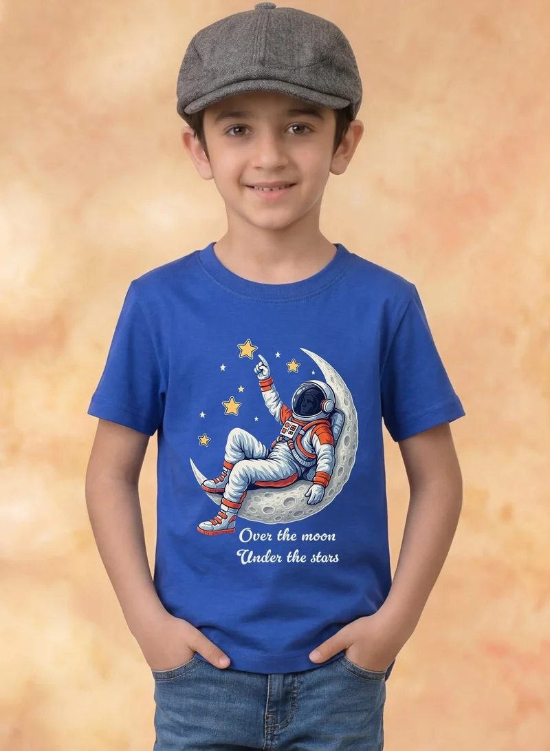 Funkaar Funkaar Moon & Stars Space theme T-shirt for Kids