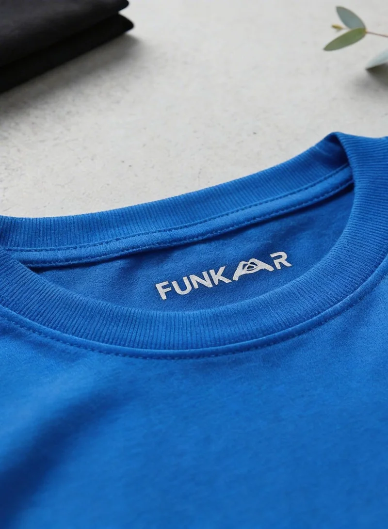 Funkaar Blue Funkaar Moon & Stars Space theme T-shirt for Kids  | Best Price UAE