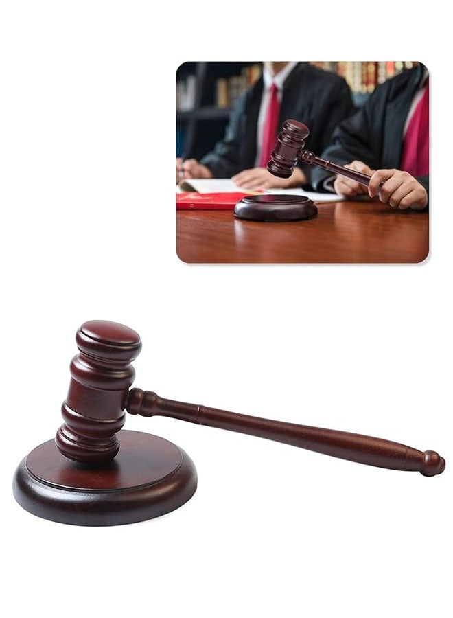 Handmade Wooden Gavel and Block Set Perfect for Lawyer Judge Auction Sale Meetings Student and Gifts, Moot Court and Auction Sale Cosplay for Student and Child  - Image 1