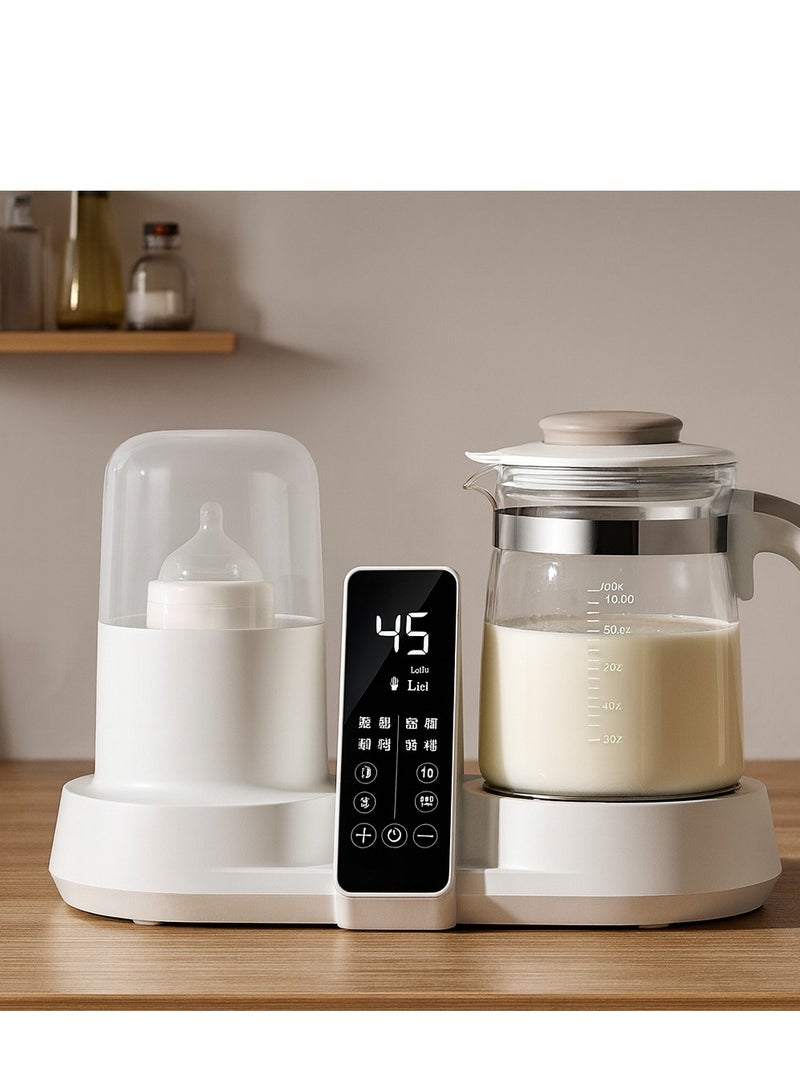 Nihon RAF 6-in-1 Baby Bottle Sterilizer & Warmer with Electric Kettle | LED Digital Display, 1200ml Borosilicate Glass Jar | Milk, Formula & Baby Food Maker for Newborn Care - Image 2