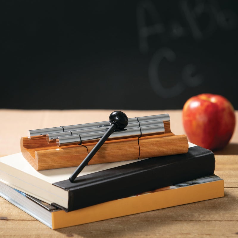 Woodstock Chimes Woodstock Wind Chimes Zenergy Trio Hand Chime, Silver (7.7") Musically Tuned for Meditation, Yoga and Mindfulness, Great for Classrooms - Image 2