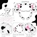 Syhood Puppy Dog Costume Set Kids Dog Ears Headband Bowtie Nose Tail Paw Gloves Puppy Costume Accessories for Carnival White - Image 4