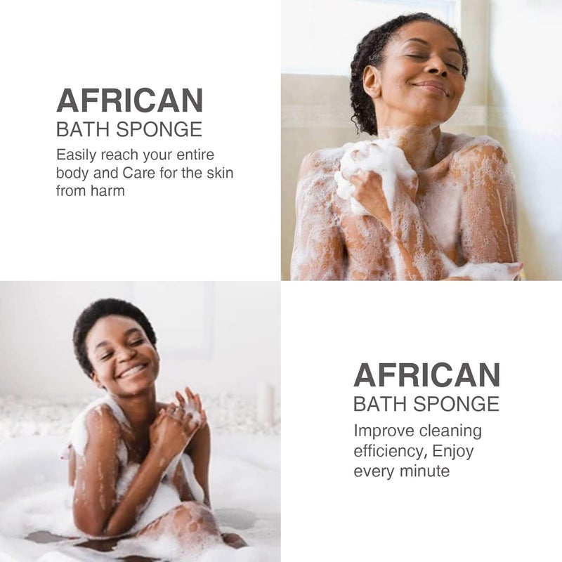 ZTOCOZ Exfoliating Washcloth Body Scrubber Back Scrubber for Shower Japanese Beauty Washcloth Bath Wash Cloth African Net Exfoliation Luffah Towel Net Sponge Loofah Body Scrub 1 Pack - Image 4