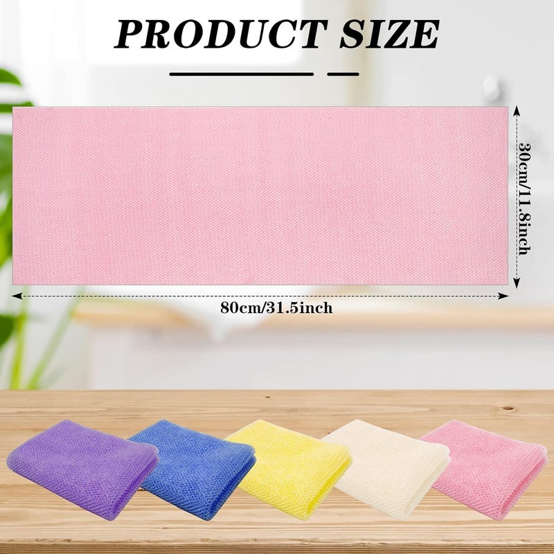 ZTOCOZ Exfoliating Washcloth Body Scrubber Back Scrubber for Shower Japanese Beauty Washcloth Bath Wash Cloth African Net Exfoliation Luffah Towel Net Sponge Loofah Body Scrub 1 Pack - Image 3