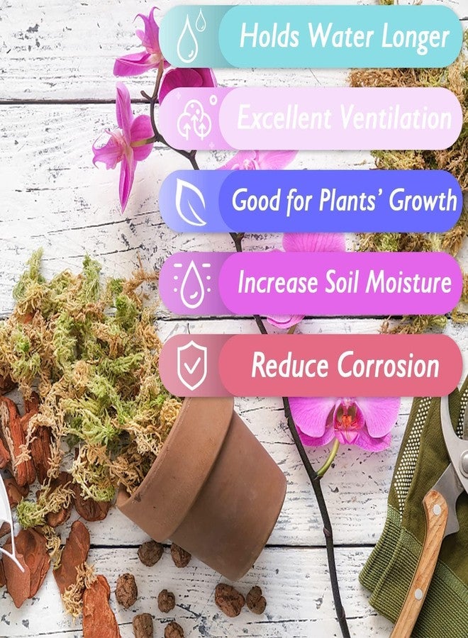 Halatool 2.2LBS Natural Sphagnum Moss for Plants 40 QT Premium Peat Moss Dried Long Fiber Orchid Moss for Orchid Repotting Carnivorous Succulents Garden Flowers Crafts Terrarium and Reptiles - Image 3