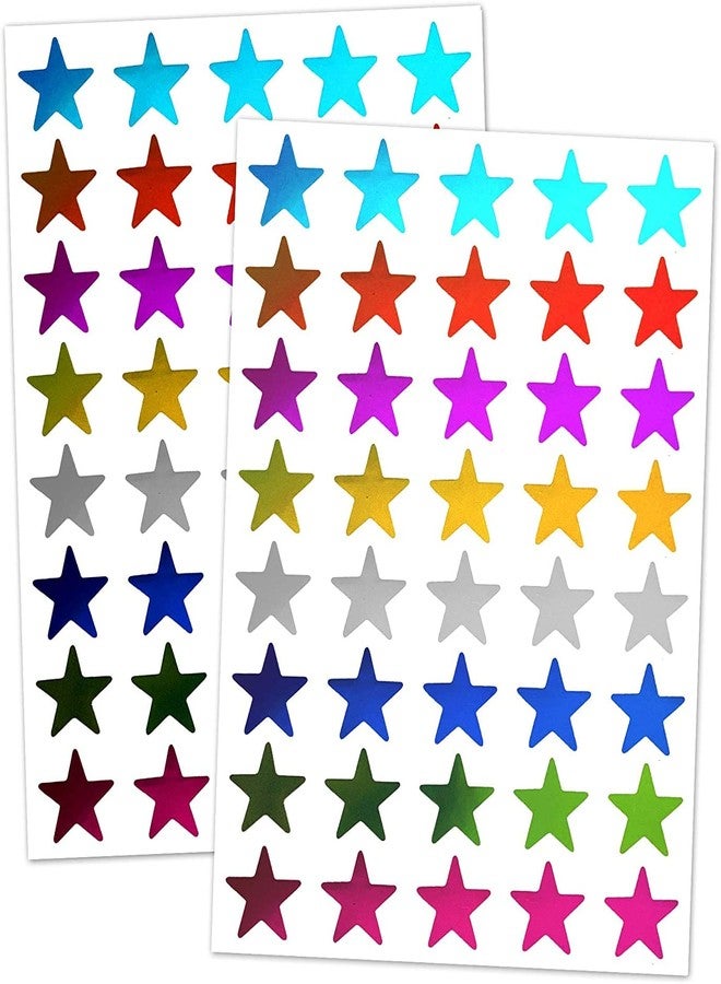 OIG Brands 1000 Pack Multi-Color Star Stickers - Perfect for Kids' Classroom & Sticker Charts - Mini Stickers in Rainbow Colors - Image 1