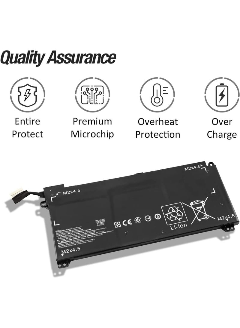 ZEXEN 11.1V 5100mAH  PG06XL Battery Compatible for HP Omen 15-dh 15-dh0000 15t-dh000 15t-dh100 15-dh0001ns 15-dh0002ns 15-dh0002nl 15-dh0007ng dh0008ns HSTNN-DB9F L48431-2C1 L48497-005 L48497-006 - Image 3