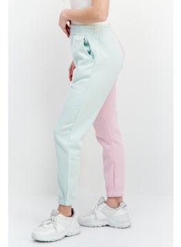 CHELSEA PEERS Women Petite Two Tone Jogger Pants, Pink  - Image 3