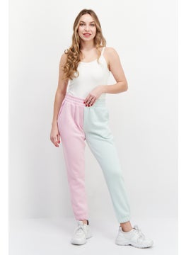 CHELSEA PEERS Women Petite Two Tone Jogger Pants, Pink  - Image 4