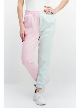 CHELSEA PEERS Women Petite Two Tone Jogger Pants, Pink  - Image 1