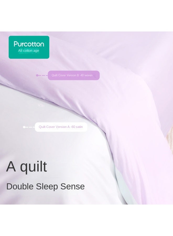 purcotton Sateen Jacquard Woven】100% Adult Home Bedding Set, Silky Smooth Skin-friendly Sheets And Duvet Cover - Image 4