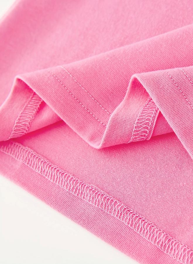 تايك تو تيشيرت بناتي وردي برسومات جريئة - Image 4