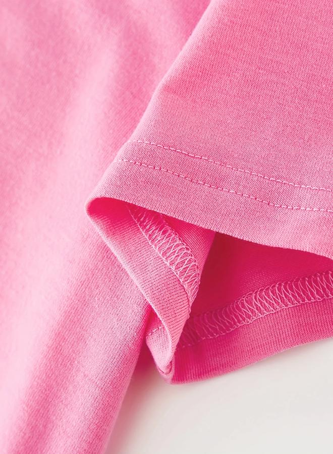 تايك تو تيشيرت بناتي وردي برسومات جريئة - Image 5