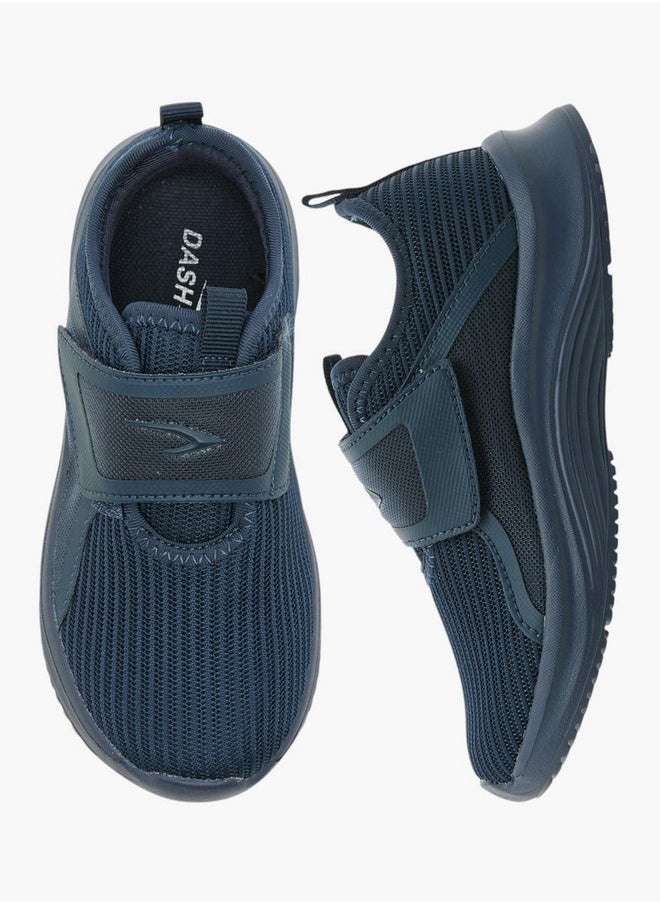 Dash Logo Detail Sports Shoes with Hook and Loop Closure  - Image 1