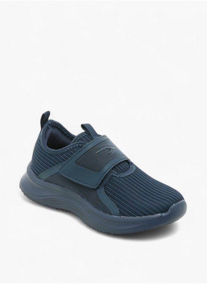 Dash Logo Detail Sports Shoes with Hook and Loop Closure  - Image 2