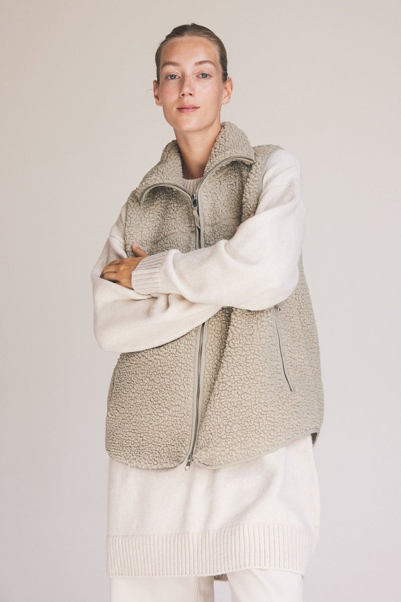 H&M Mama Before & After Babywearing Teddy Gilet  - Image 1