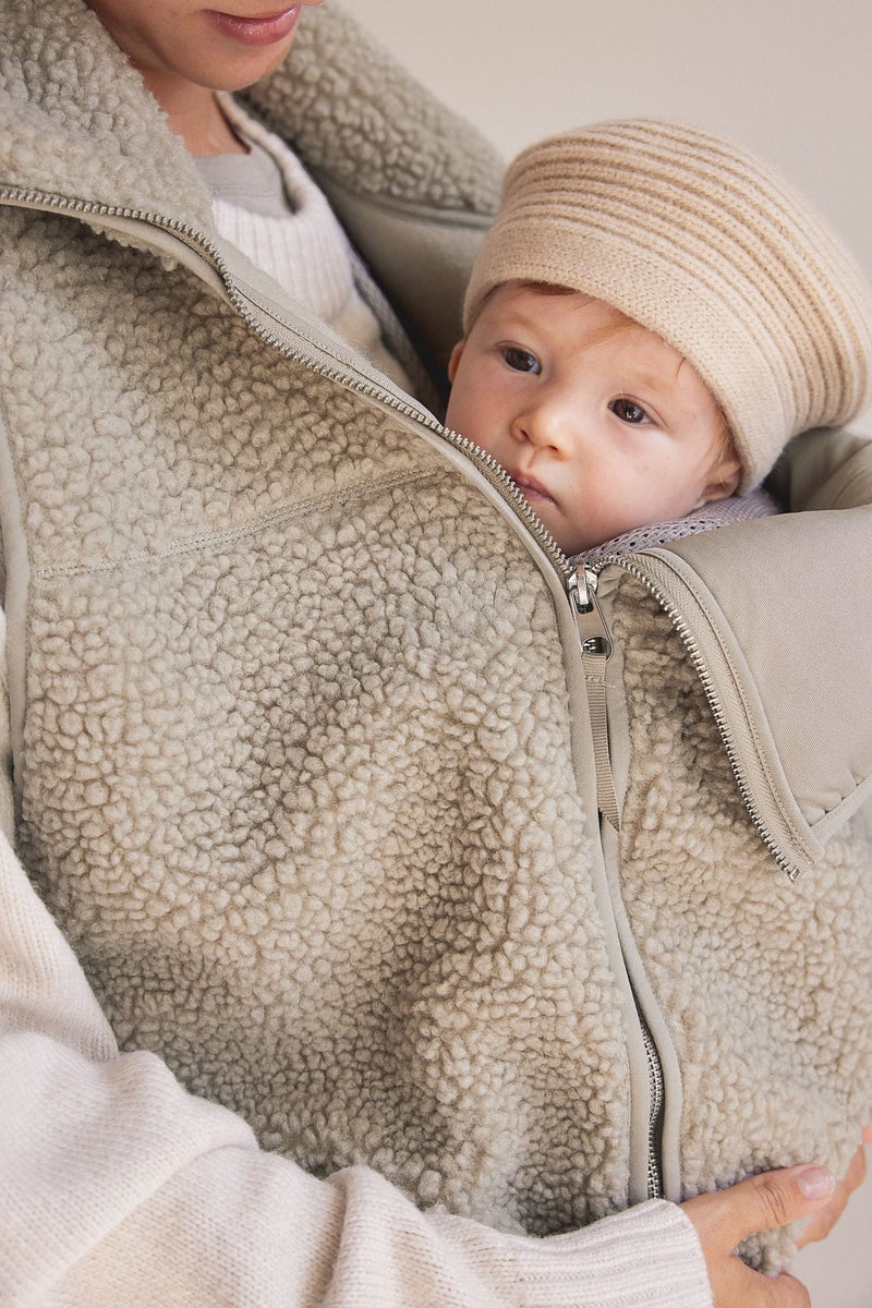 H&M Mama Before & After Babywearing Teddy Gilet  - Image 2