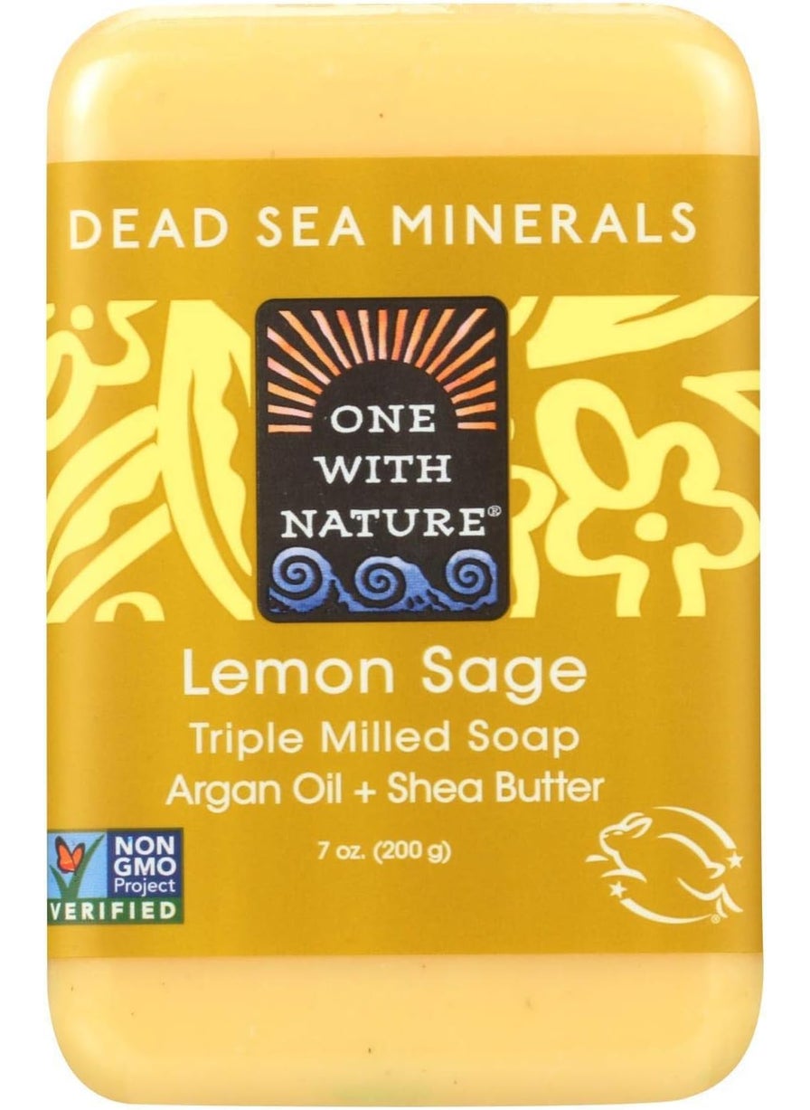 ONE WITH NATURE One With Nature Dead Sea Mineral Bar Soap Lemon Verbena 7 oz 