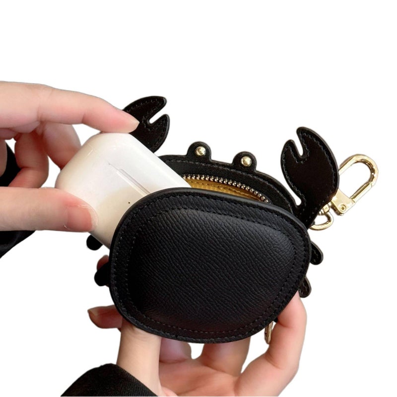 Case Compatible with AirPods Pro AirPods 3 AirPods 1 2 with Hard Shell in Black Plastic with Scratch for Daily Carry - Image 1